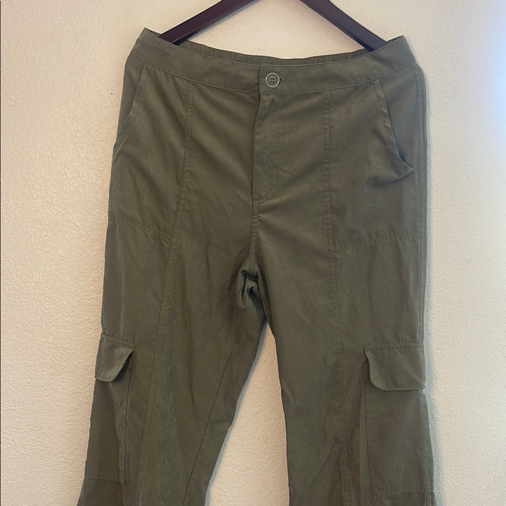 Wild Fable Green Cargo Pants with Adjustable Ankle Cords super soft